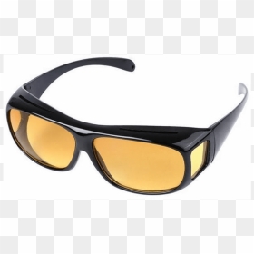 Unisex Night Optic Vision Driving Anti Glare Hd Uv - Hd Vision Driving Glasses, HD Png Download - sun glare png