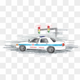 Chicago Police Car Png - Chicago Police Car Drawing, Transparent Png - police car png
