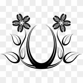 Line Art,plant,flower - Line Art Flower Designs, HD Png Download - flower vector png