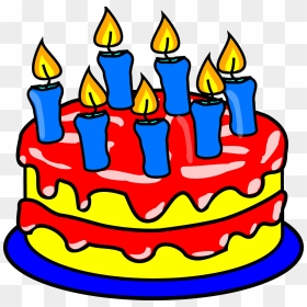 Birthday Cake Clip Art, HD Png Download - birthday candles png