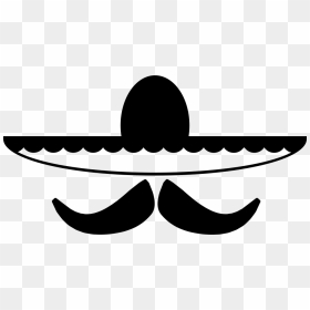 Mexican Hat And Mustache - Sombrero, HD Png Download - mexican hat png