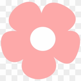 Simple Pink Clip Art - Flower Clipart Simple, HD Png Download - flower vector png