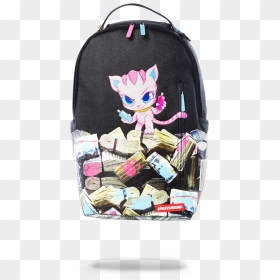 Sprayground Kitten Money Stacks Backpack - Sprayground Backpacks Money, HD Png Download - stacks of money png