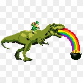 8 Bit T Rex, HD Png Download - t rex png