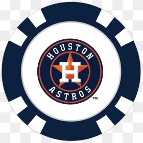 Houston Astros Poker Chip Ball Marker - Clip Art Astros Baseball, HD Png Download - astros logo png