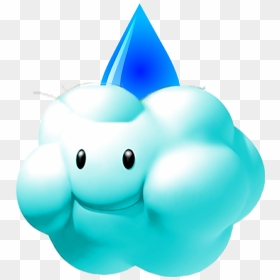 Mario Kart Snow Cloud , Png Download - Snow Cloud Mario, Transparent Png - rain cloud png