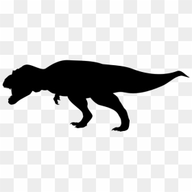 Tyrannosaurus Rex Silhouette - T Rex Silhouette Gif, HD Png Download - t rex png