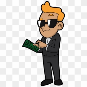 Make Money Clipart Money Man - Man With Money Clipart, HD Png Download - stacks of money png