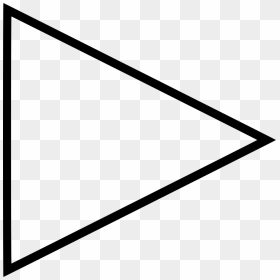 Transparent Youtube Play Png - Youtube Logo Triangle Png, Png Download - white triangle png