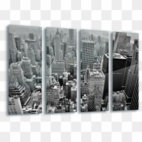 New York City Skyline Canvas Amp Glass Wall - New York City, HD Png Download - nyc skyline png