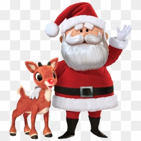 Rudolph Png Photos - Clipart Rudolph The Red Nosed Reindeer Santa, Transparent Png - rudolph png