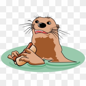 Otter Hot Dog , Png Download - Illustration, Transparent Png - otter png