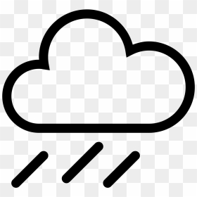 Its An Icon For A Raincloud - Rain Cloud Symbol, HD Png Download - rain cloud png