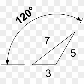 Angle Which Has 120 Degrees, HD Png Download - white triangle png