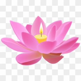 Lotus Free Png Clip - Diya Png Image Hd, Transparent Png - birthday candles png