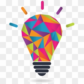 Education Clipart Digital - Colourful Light Bulb Png, Transparent Png - idea png