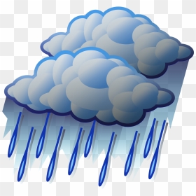 File - Heavy Rain - Svg - Wikimedia Commons - Heavy Rain Clipart, HD Png Download - rain cloud png