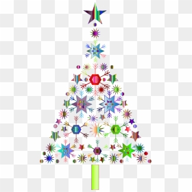 Christmas Tree Snowflake Christmas Decoration Clip - Transparent Background Transparent Christmas Tree Png, Png Download - christmas tree clip art png