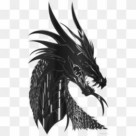 Dragon Animal Free Black White Images Clipartblack, HD Png Download - dragon silhouette png