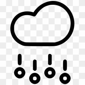 Cloud Rain Hail Stone Storm Weather Svg Png Icon Free - Hail Icon, Transparent Png - rain cloud png