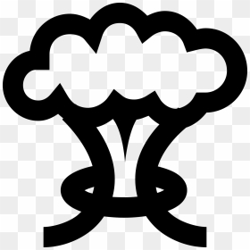 Mushroom Cloud Vector - Mushroom Cloud Icon, HD Png Download - cloud vector png