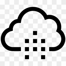 Moderate Rain Icon - Ícono Clima, HD Png Download - rain cloud png