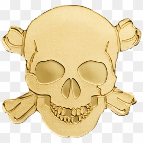 Pirate Skull Png Transparent Image - Gold Coin, Png Download - transparent skull png