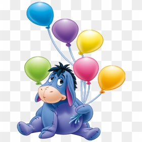 Clipart Balloons Winnie The Pooh - Eeyore Happy Birthday, HD Png Download - winnie the pooh png