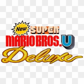 New Super Mario Bros U Deluxe Logo, HD Png Download - super smash bros logo png