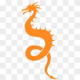 Chinese Outline Dragon Drawing, HD Png Download - dragon silhouette png