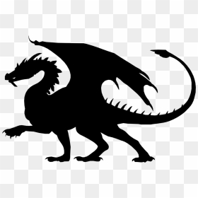 Line Art,wildlife,silhouette - Uab Blazers Football Dragon, HD Png Download - dragon silhouette png
