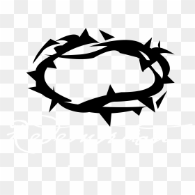 Crown Of Thorns Silhouette, HD Png Download - crown of thorns png