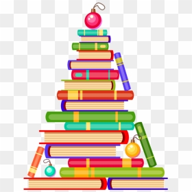 Christmas Books Tree Png - Book Christmas Tree Vector, Transparent Png - christmas tree clip art png