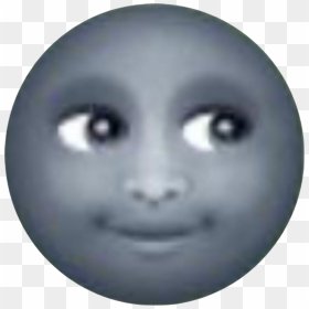 #pedo #moon #emoji #sticker - Emoji Face Moon, HD Png Download - moon emoji png