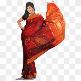 Indian Saree Models Png , Png Download - Models In Saree Png, Transparent Png - saree model png