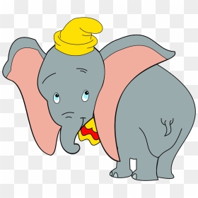 Dumbo Clipart - Elephant Cartoon Big Ears, HD Png Download - dumbo png