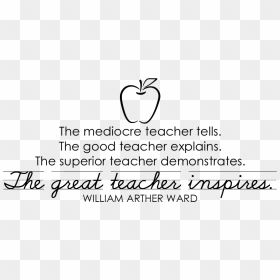 Great Teacher Quote - Teaching Quotes Black And White, HD Png Download - quote png
