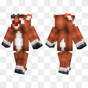 Minecraft Skins Christmas Reindeer - Minecraft Cool Blue Skin, HD Png Download - rudolph png