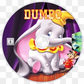 Dumbo Bluray Disc Image - Dumbo Dvd Cover, HD Png Download - dumbo png
