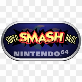 N64 Silver Ring Clear Game Logo Set - Super Smash Bros Nintendo 64 Logo, HD Png Download - super smash bros logo png