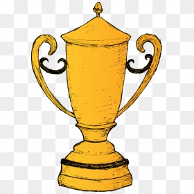 Trophy Drawing 6 1 - Trophy, HD Png Download - celebration background free vector png