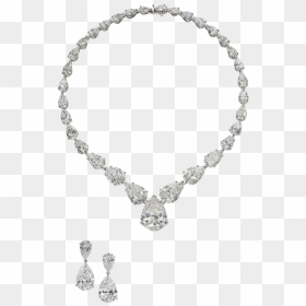 Important Dia Necklace 3022310 Earrings 3022347 Pes - Corrente De Bolinha Para Chaveiro, HD Png Download - jewellery necklace png