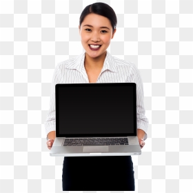 Girl With Laptop Png Image - Portable Network Graphics, Transparent Png - girl with laptop png