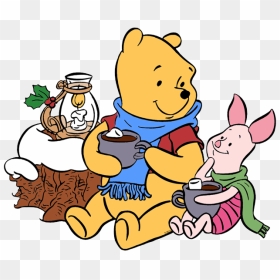 Picture Free Library Winnie The Pooh Christmas Clip - Winnie The Pooh Piglet Christmas, HD Png Download - winnie the pooh png