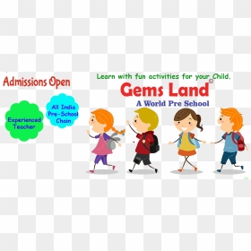 Gemsland Kids Preschool Franchise For Play School - Theme For Children's Day Celebration, HD Png Download - play school kids png images
