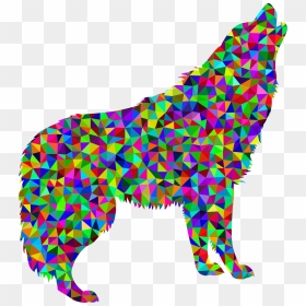 Low Poly Prismatic Howling Wolf Clip Arts - Transparent Background Unicorn With Name, HD Png Download - gabe the dog png