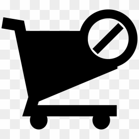 Blocked Shopping Cart E-commerce Symbol - Shopping Cart, HD Png Download - cart logo png