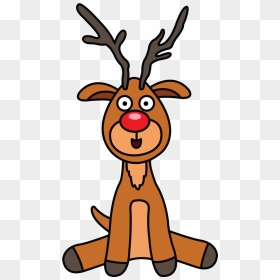 Cute Rudolph The Red Nose Raindreer Http - Christmas Rudolph Drawing, HD Png Download - rudolph png