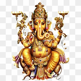 #vinayagar - Lord Ganapathi Images Hd, HD Png Download - vinayagar logo png