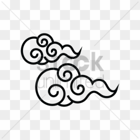 Chinese Cloud Drawing At - Easy Chinese Cloud Drawing, HD Png Download - cloud vector png